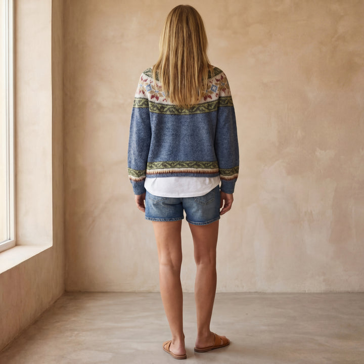 BIRANE - STRIPED COLOR CARDIGAN