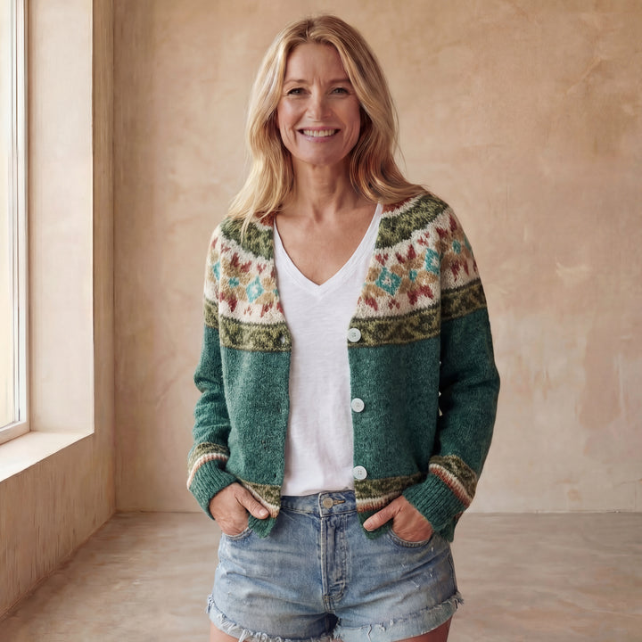 BIRANE - STRIPED COLOR CARDIGAN
