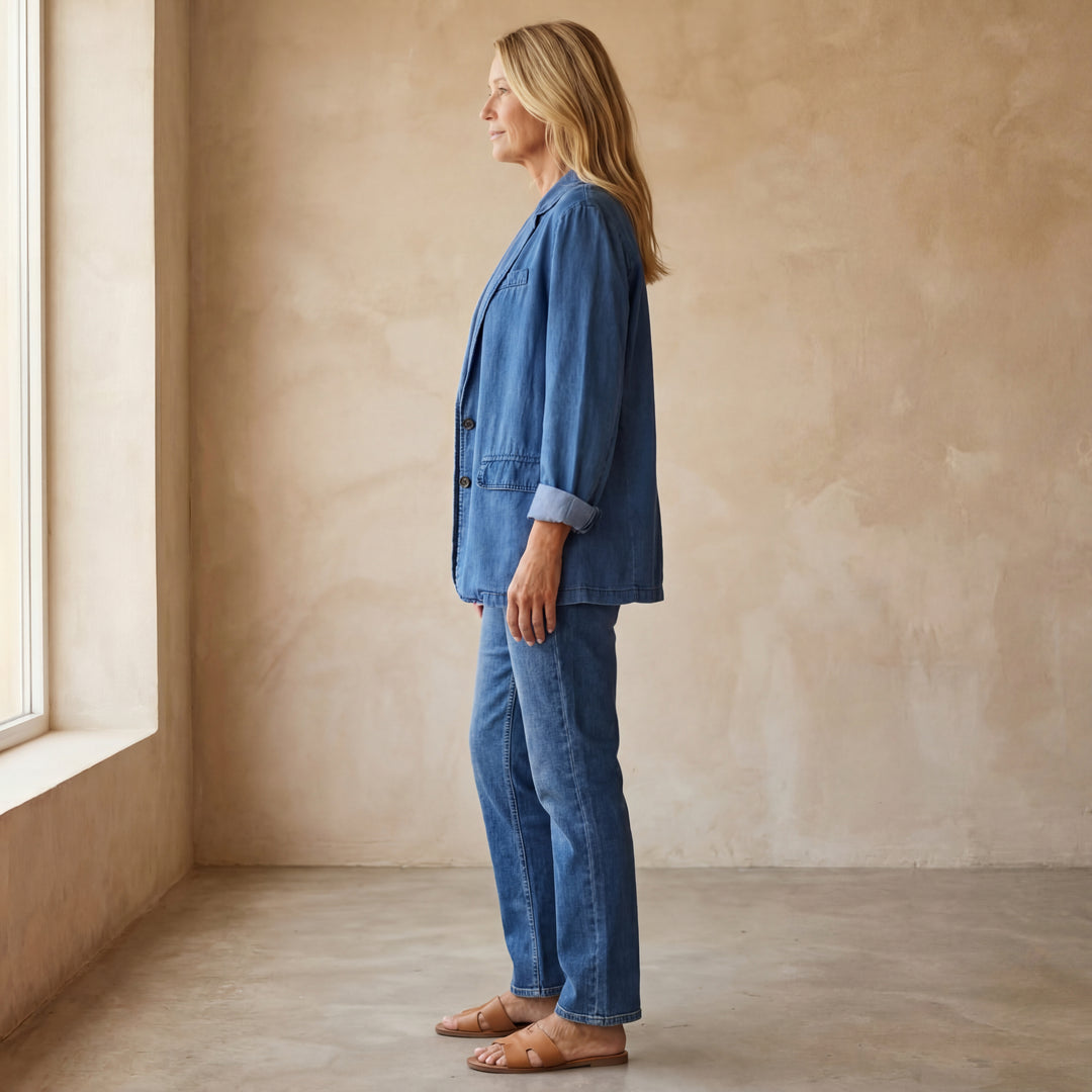 MIREIA - CASUAL DENIM BLAZER