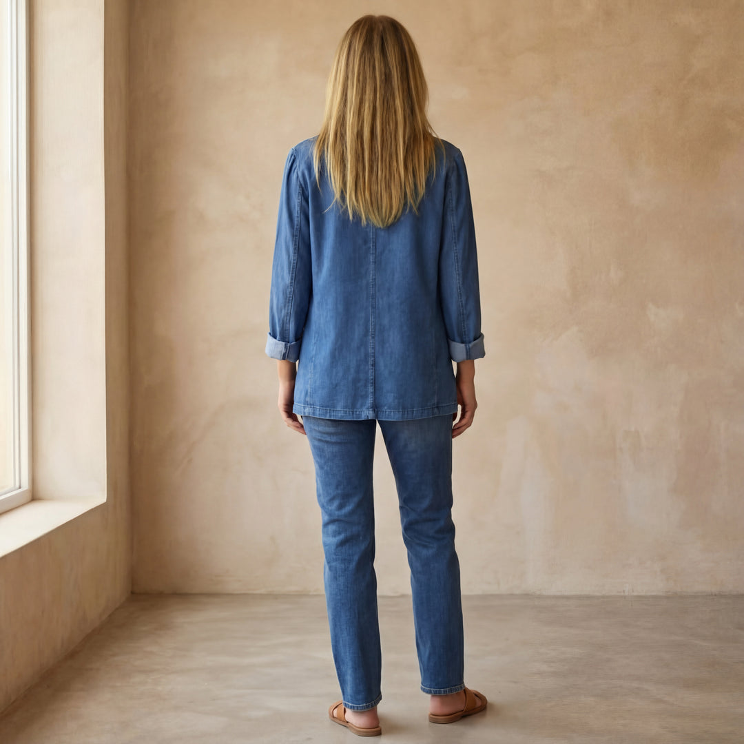 MIREIA - CASUAL DENIM BLAZER