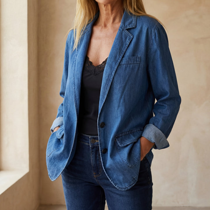 MIREIA - CASUAL DENIM BLAZER