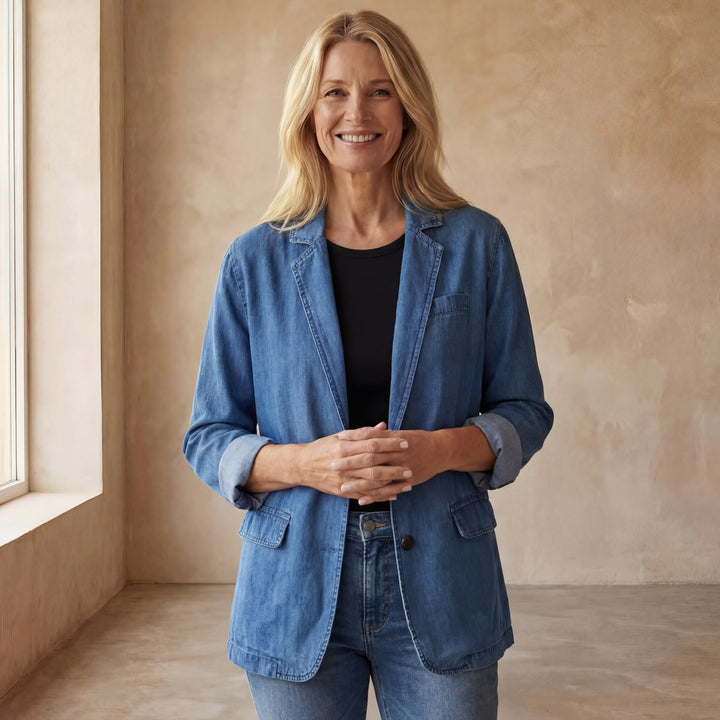 MIREIA - CASUAL DENIM BLAZER