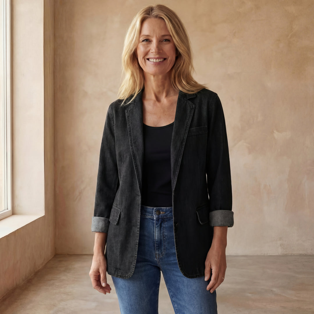 MIREIA - CASUAL DENIM BLAZER