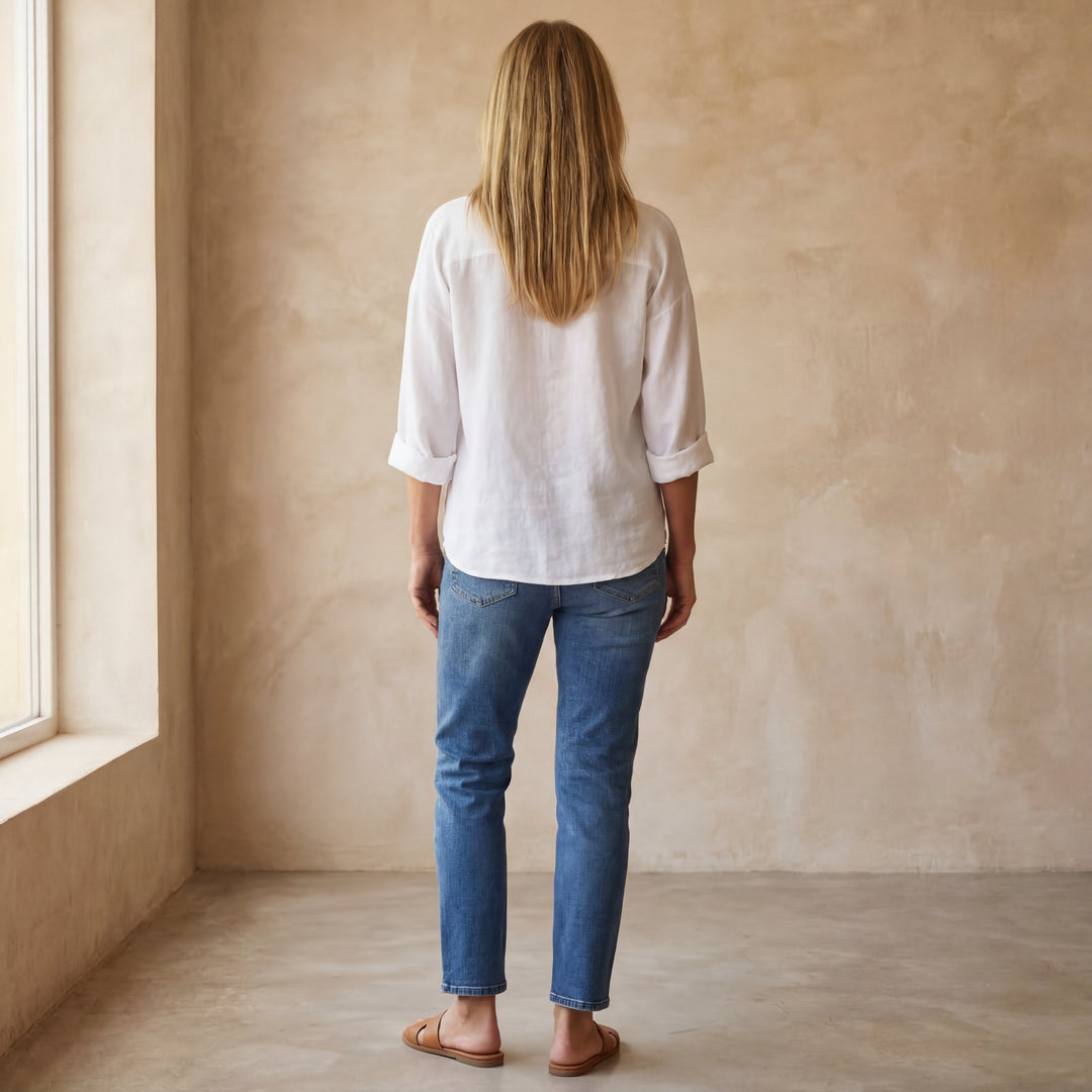 ARAI - Cotton And Linen Button Top