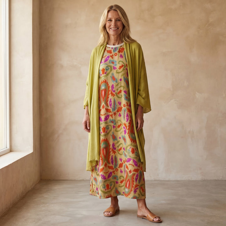 AINA - Dress & Shawl Set