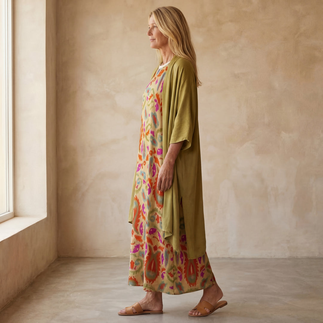 AINA - Dress & Shawl Set