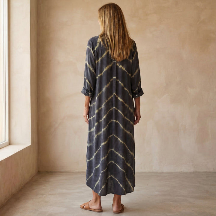 BOMEA - Boho Stripe Long Sleeves Dress