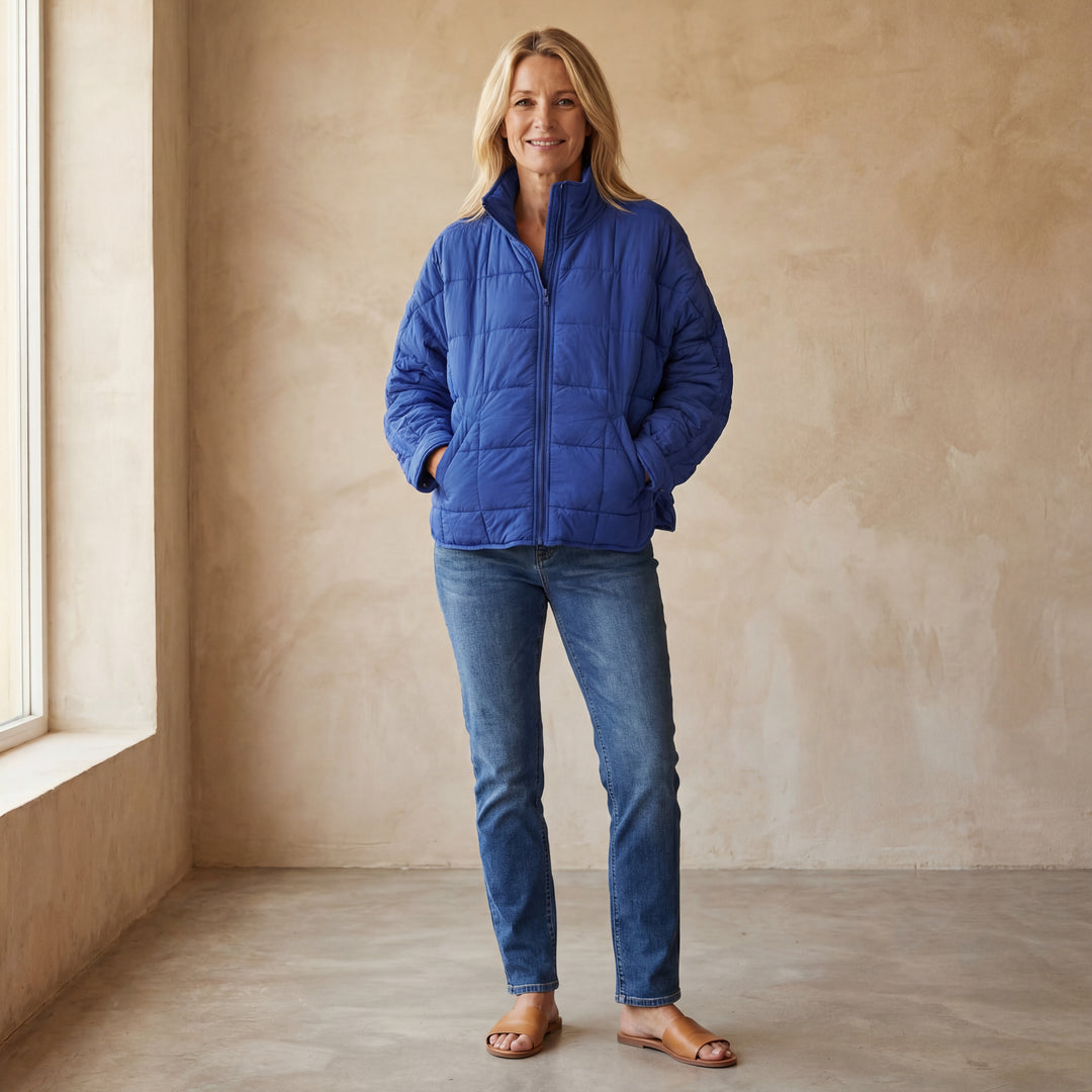 APARILA - Lightweight Compact Zip Puffer Jacket