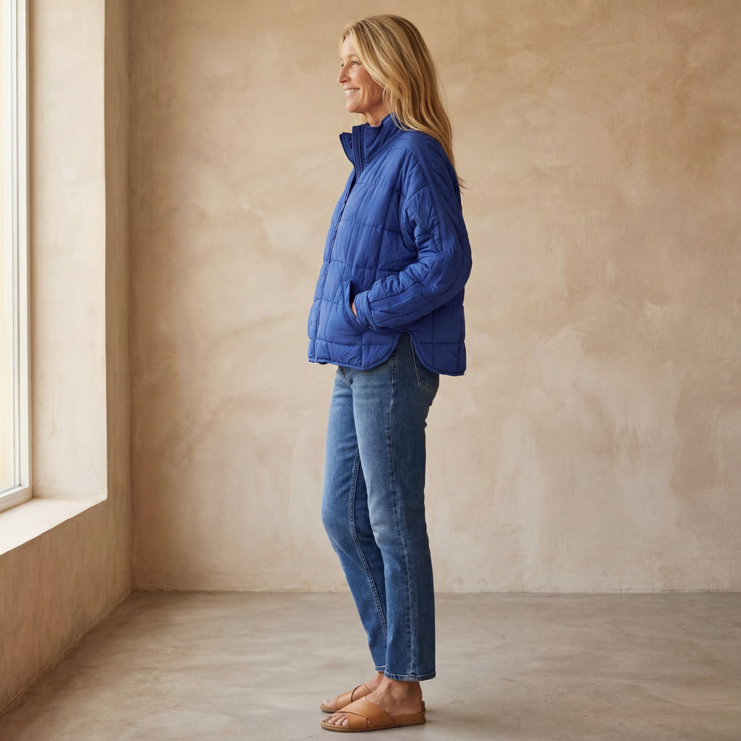 APARILA - Lightweight Compact Zip Puffer Jacket
