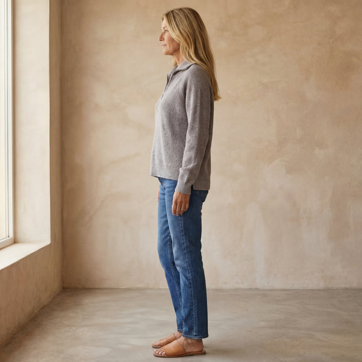 VIOLET - CASUAL LONG SLEEVE KNIT SWEATER
