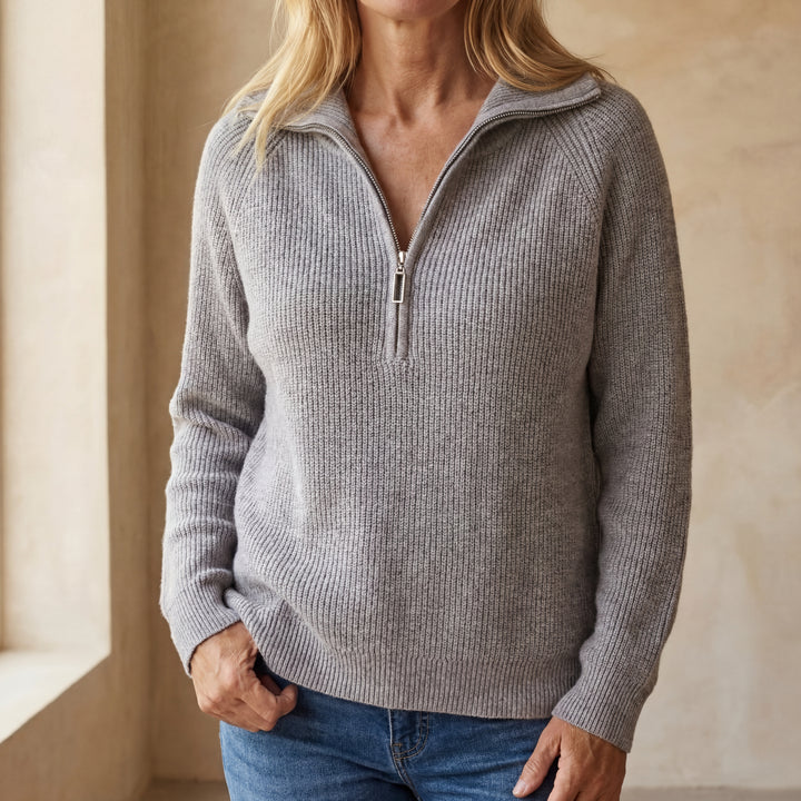 VIOLET - CASUAL LONG SLEEVE KNIT SWEATER