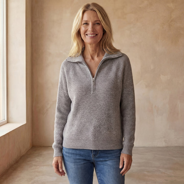 VIOLET - CASUAL LONG SLEEVE KNIT SWEATER