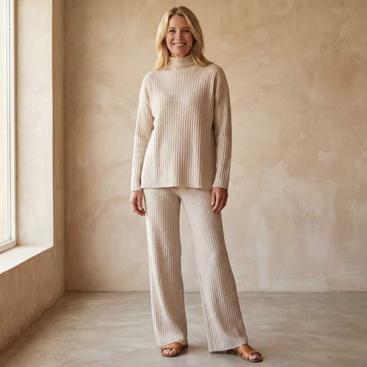 ZILAS - Chic slit casual two-piece set
