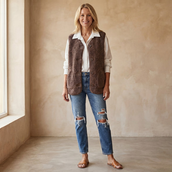 DANELA - Vest in soft wool