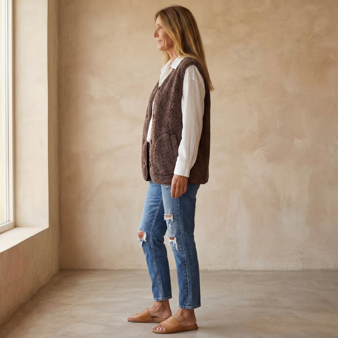 DANELA - Vest in soft wool