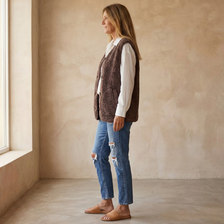 DANELA - Vest in soft wool