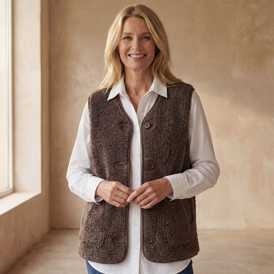 DANELA - Vest in soft wool