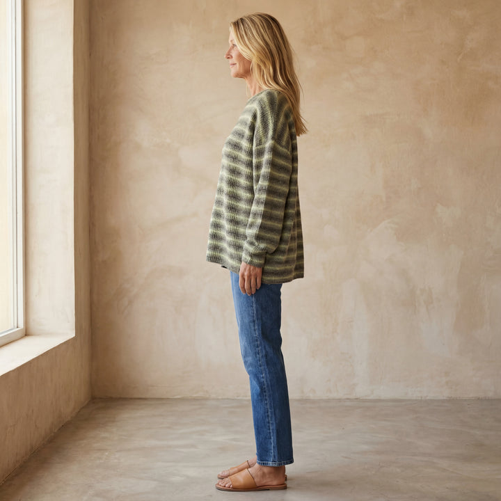 SARA - Striped Knit Sweater