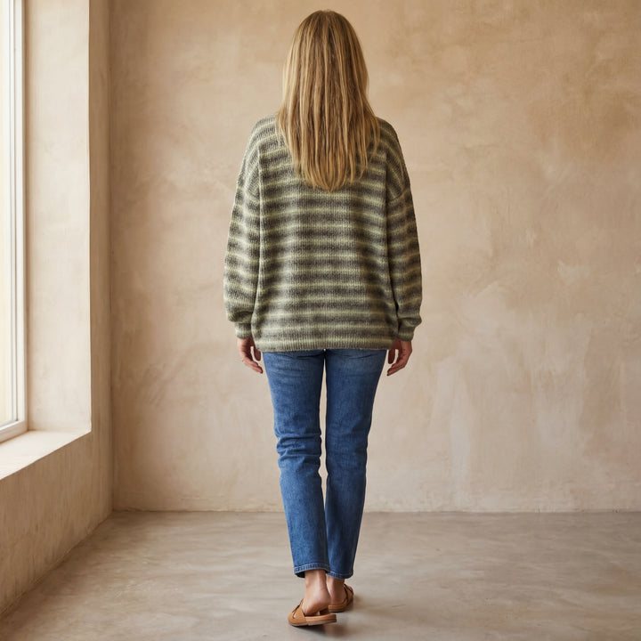 SARA - Striped Knit Sweater
