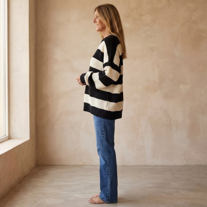 ARALA - Striped Knit Sweater