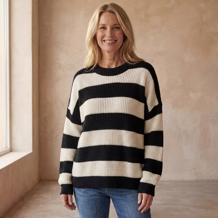 ARALA - Striped Knit Sweater