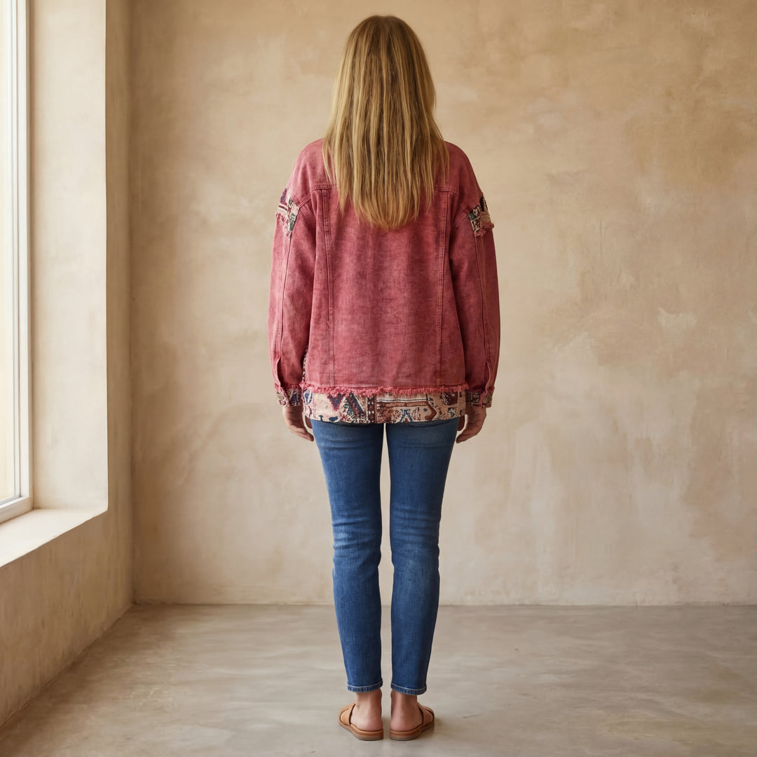 EVA - Denim Patchwork Casual Jacket