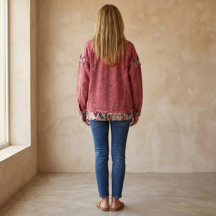 EVA - Denim Patchwork Casual Jacket