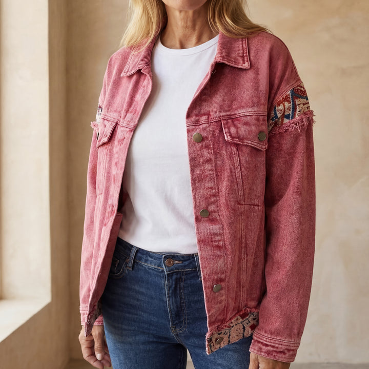 EVA - Denim Patchwork Casual Jacket