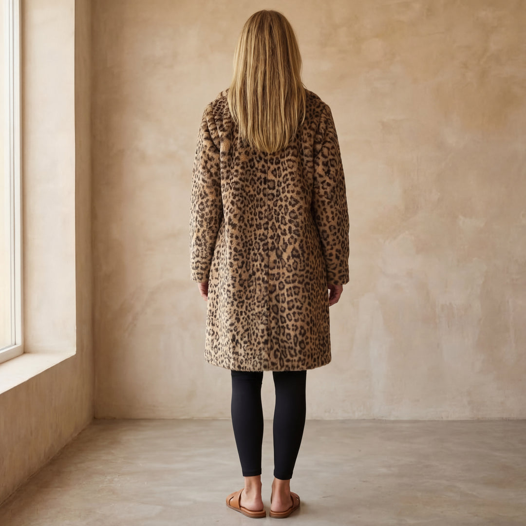 LEIA - Leopard Long Soft Jacket