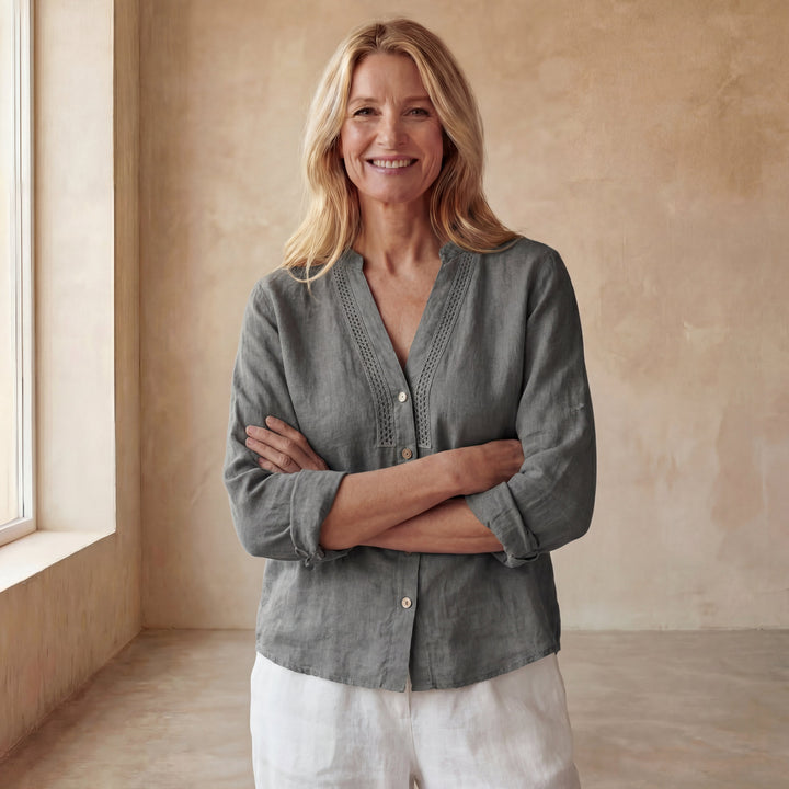 ARADANA - BOHEMIAN LINEN SHIRT