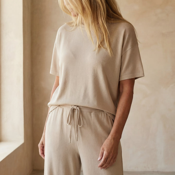 ASANARE - Soft Casual Top and Pants Set