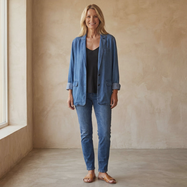 MIREIA - CASUAL DENIM BLAZER