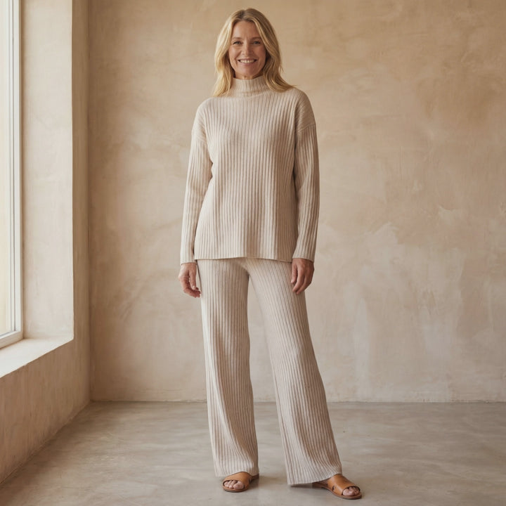 ZILAS - Chic slit casual two-piece set