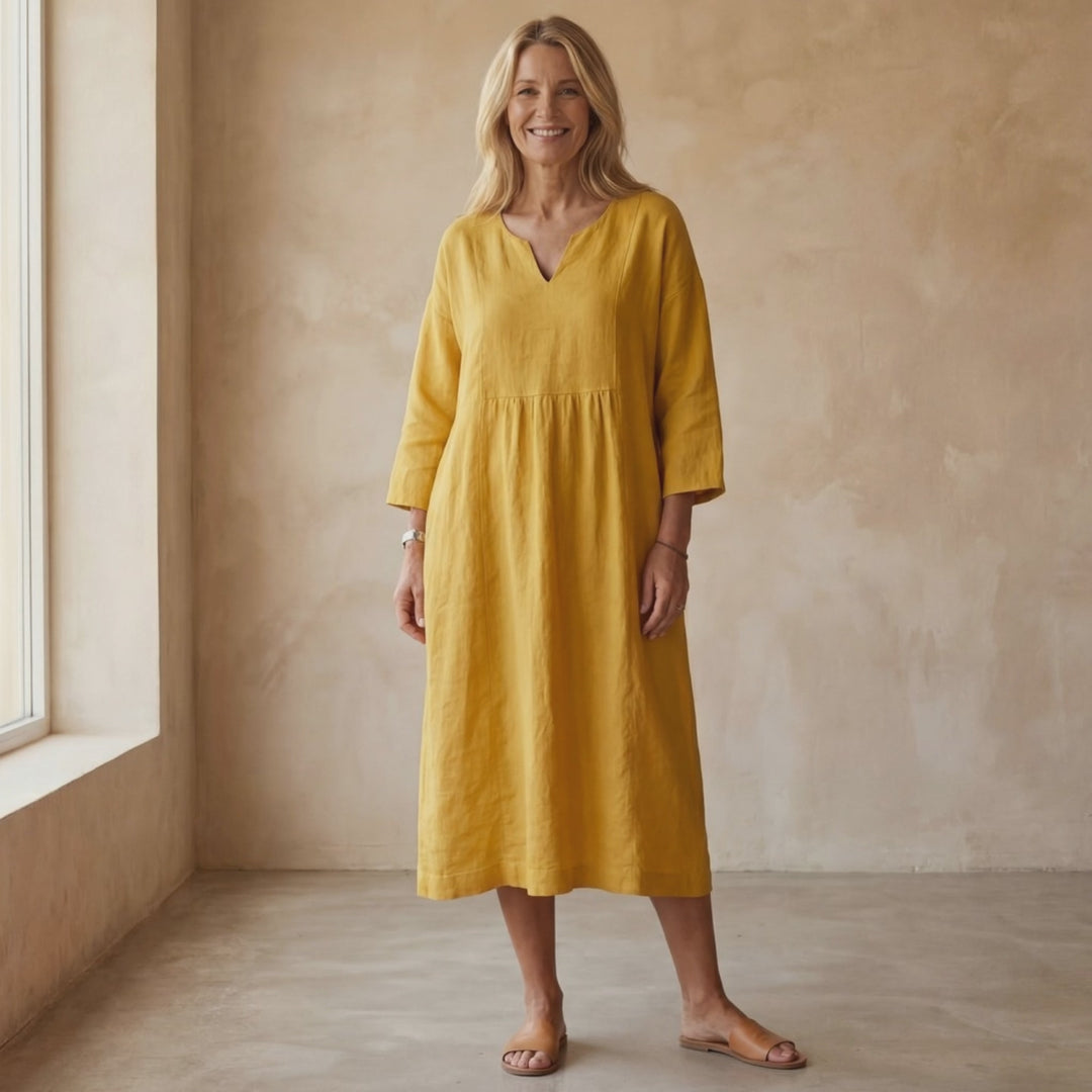 ALMERIA - STYLISH COTTON DRESS