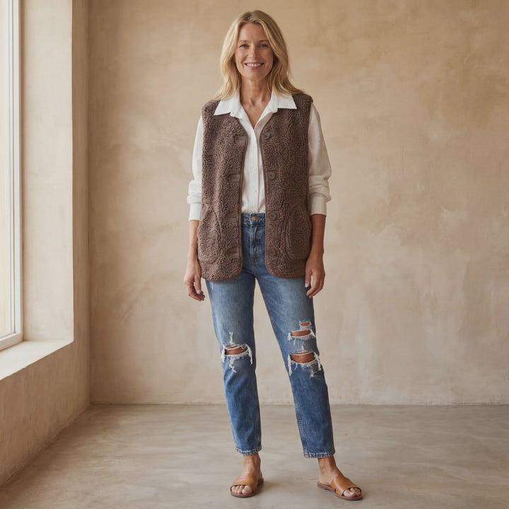DANELA - Vest in soft wool