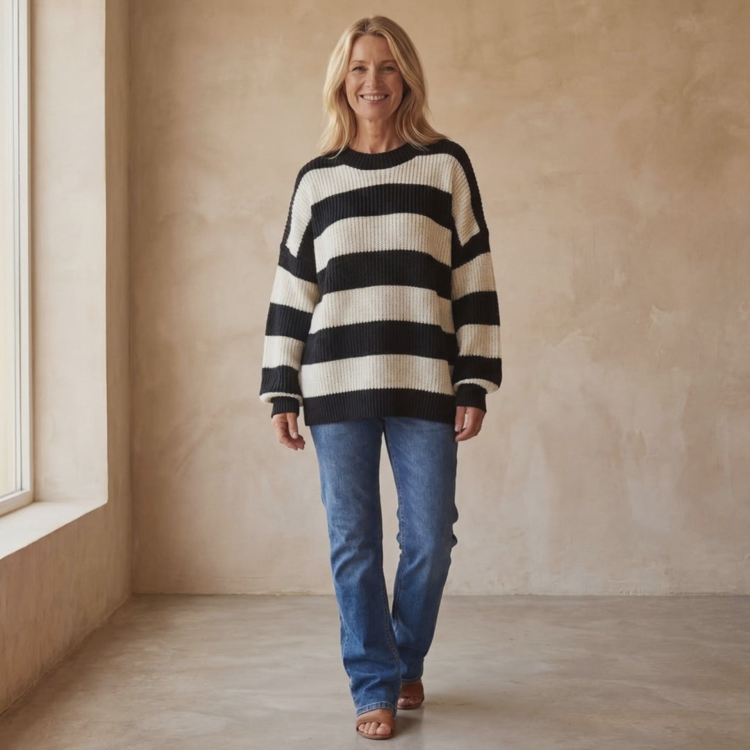 ARALA - Striped Knit Sweater