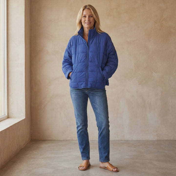 APARILA - Lightweight Compact Zip Puffer Jacket