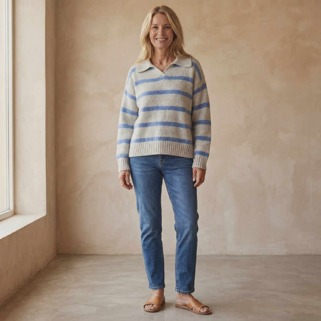 AMARAL - Striped Knitted Sweater